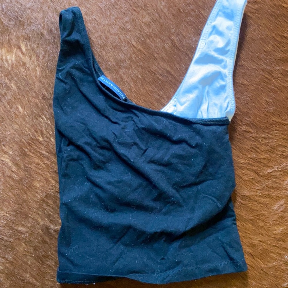 Brandy Melville black and white tank top!